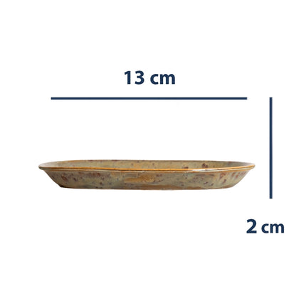 Stoneware Kayık Sosluk - Müdavim Yeşil