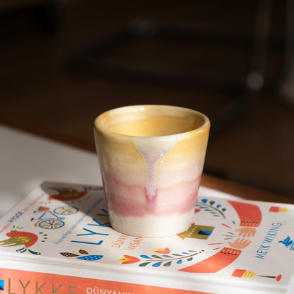 Stoneware Espresso Bardağı - Müdavim Pembe