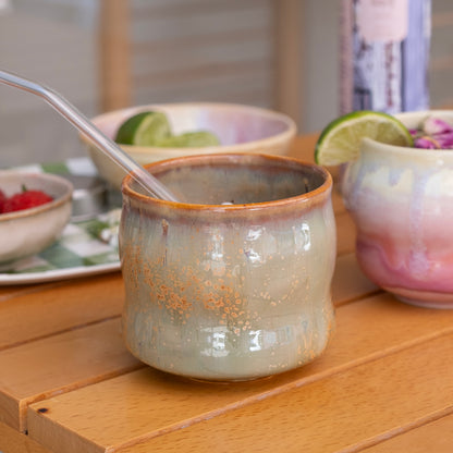 Stoneware Büyük Bardak - Müdavim Yeşil
