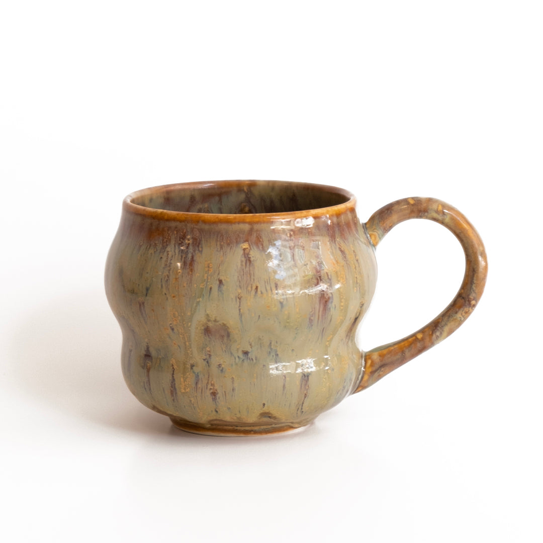 Stoneware Büyük Kupa - Müdavim Yeşil