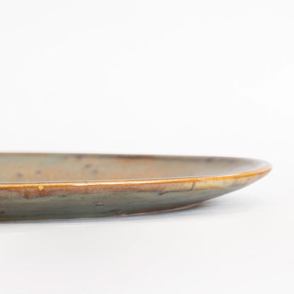 Stoneware Büyük Oval Tabak - Müdavim Yeşil