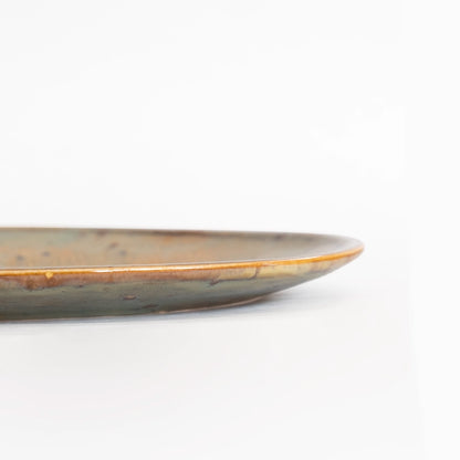 Stoneware Küçük Oval Tabak - Müdavim Yeşil