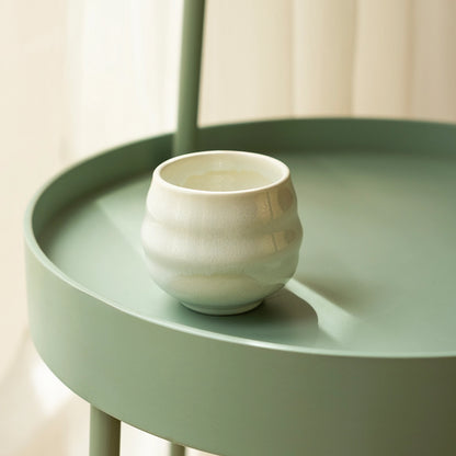 Stoneware Bardak - İnci Beyaz