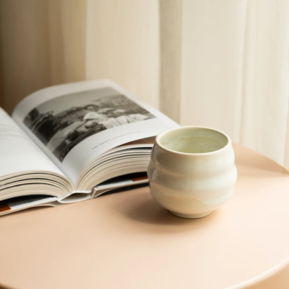 Stoneware Bardak - İnci Beyaz