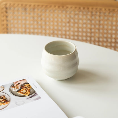 Stoneware Bardak - İnci Beyaz