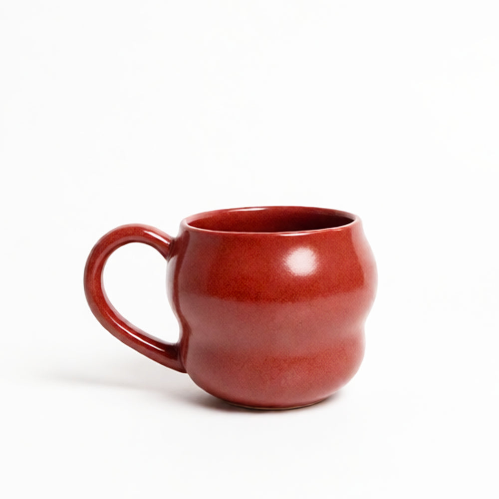 Stoneware Büyük Kupa - Dem Kırmızı