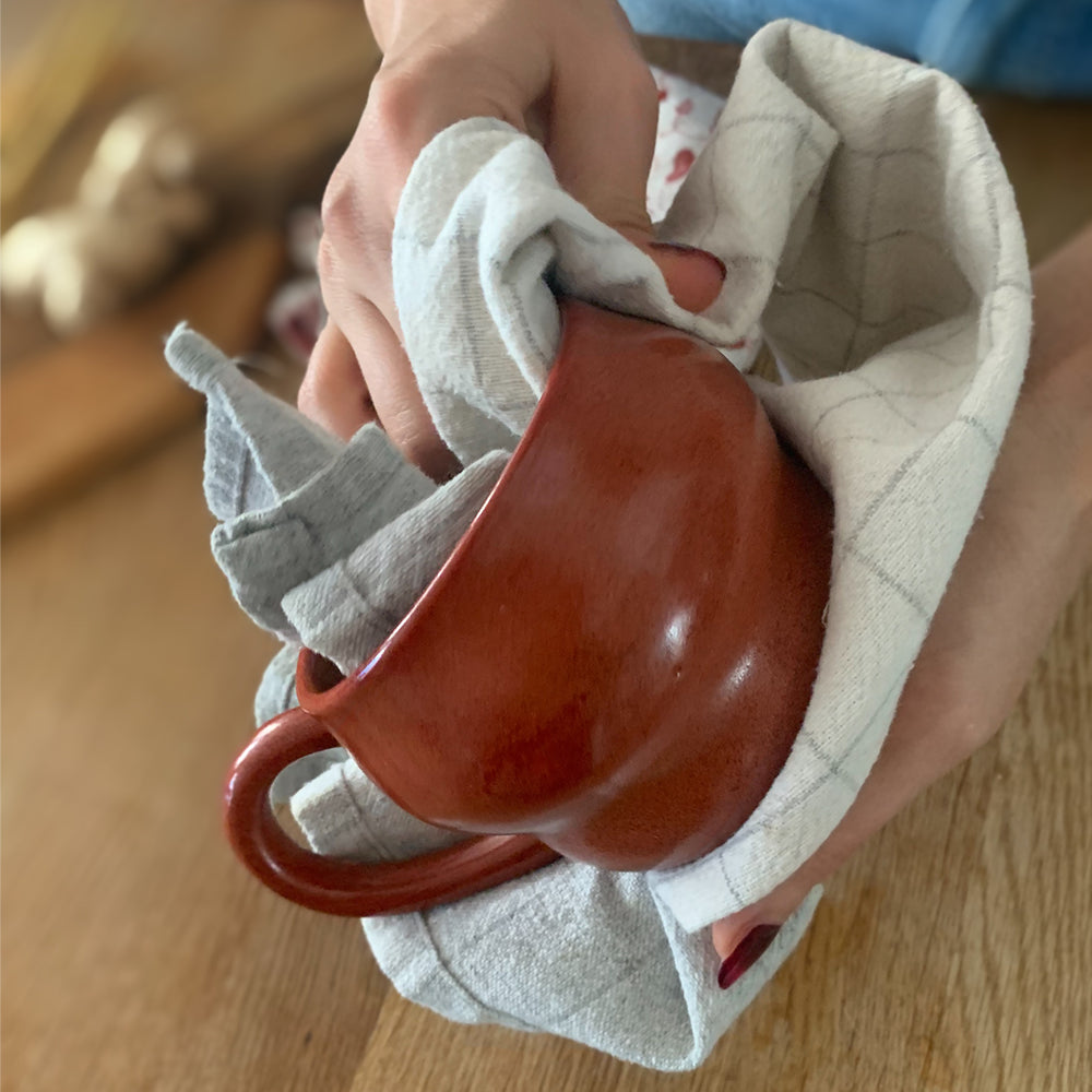 Stoneware Büyük Kupa - Dem Kırmızı