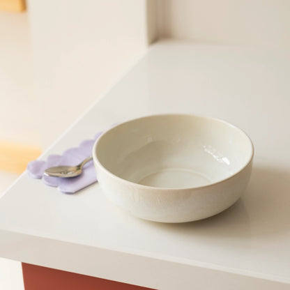 Stoneware Bowl - İnci Beyaz