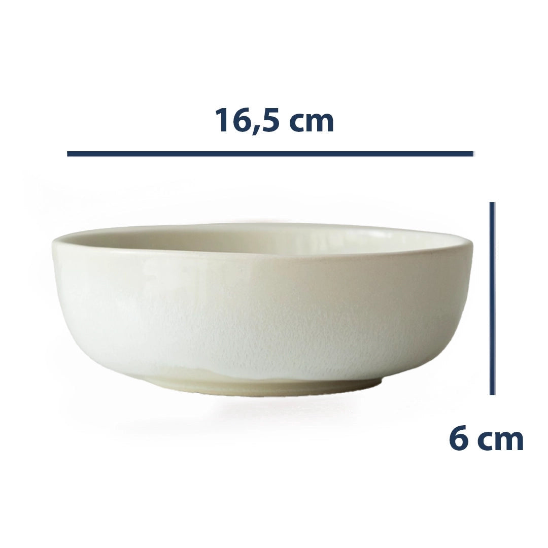 Stoneware Bowl - İnci Beyaz