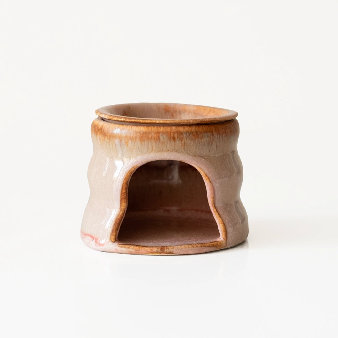 Stoneware Buhurdanlık - Gonca Pembe