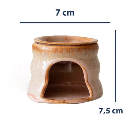 Stoneware Buhurdanlık - Gonca Pembe
