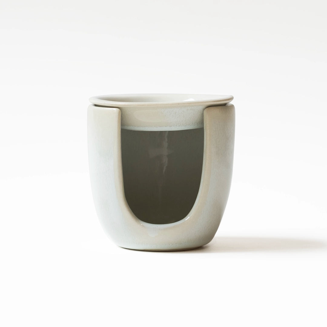 Stoneware Buhurdanlık II - İnci Beyaz