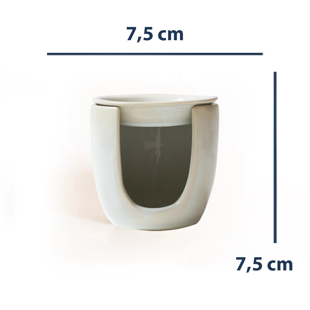 Stoneware Buhurdanlık II - İnci Beyaz