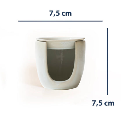 Stoneware Buhurdanlık II - İnci Beyaz