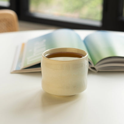 Stoneware Büyük Bardak - İnci Beyaz