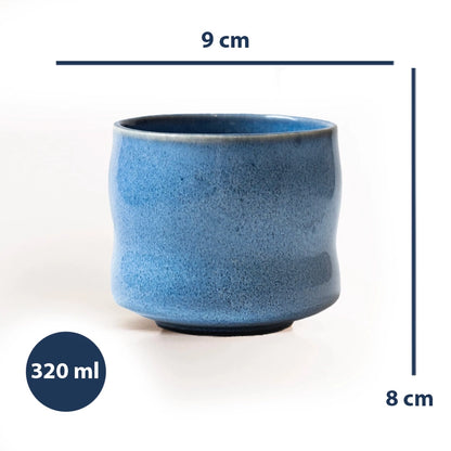 Stoneware Büyük Bardak - Sayfi Mavi