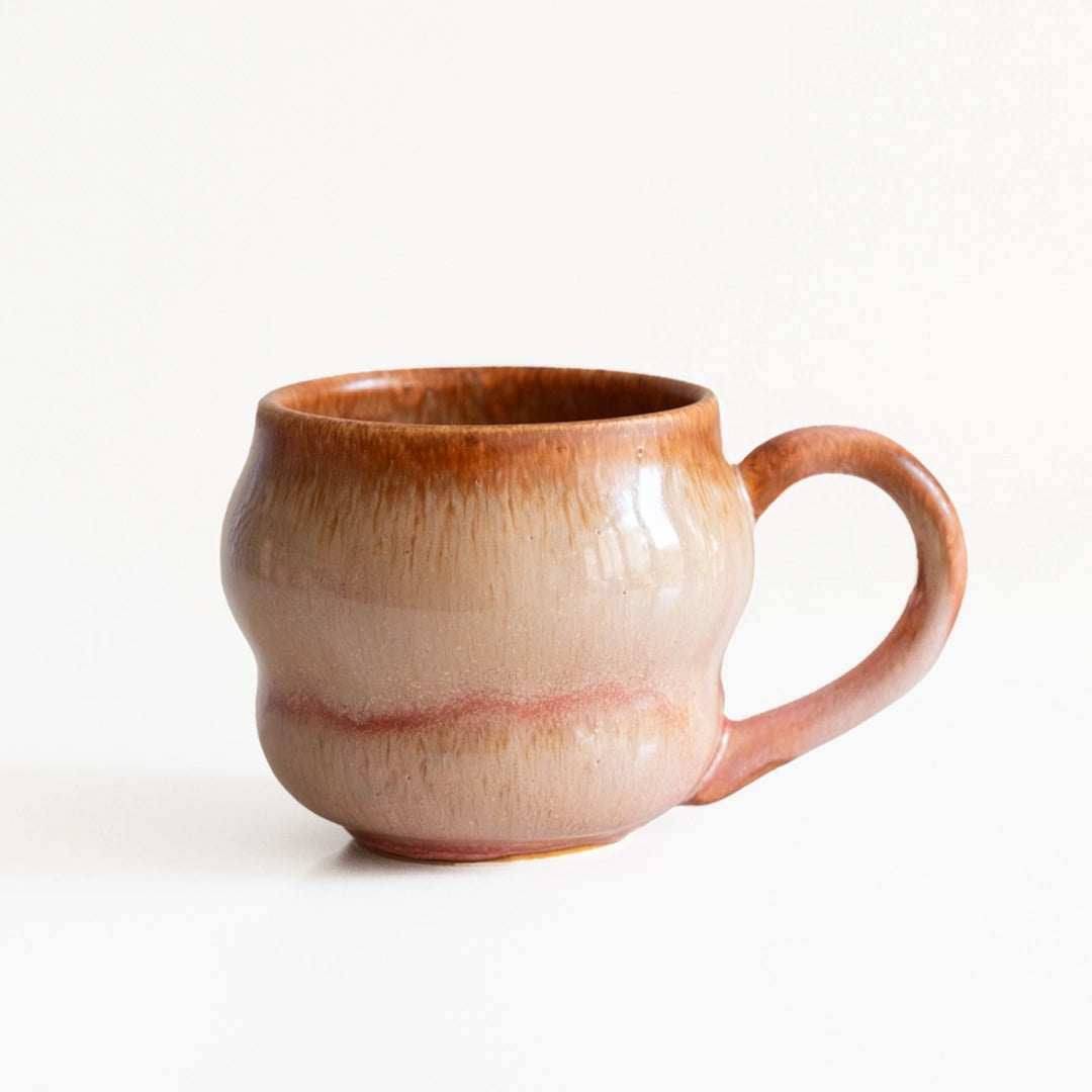 Stoneware Büyük Kupa - Gonca Pembe