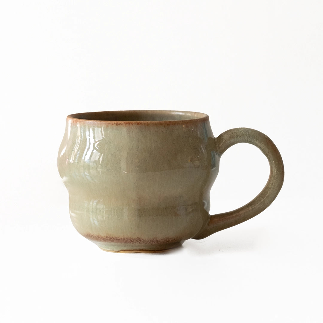 Stoneware Büyük Kupa - Müdavim Yeşil
