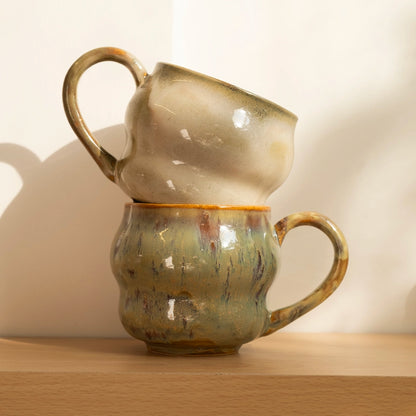 Stoneware Büyük Kupa - Sakin Taş