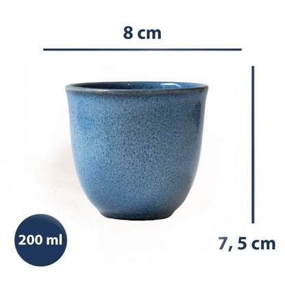 Stoneware Chawan Bardak - Sayfi Mavi