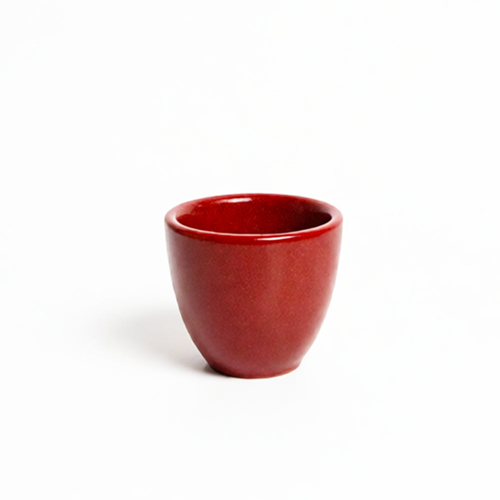 Stoneware Espresso Chawan - Dem Kırmızı