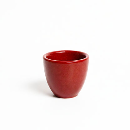 Stoneware Espresso Chawan - Dem Kırmızı