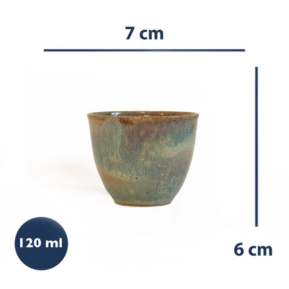 Stoneware Espresso Chawan - Müdavim Yeşil