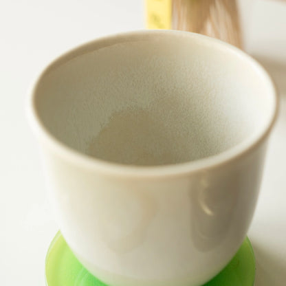 Stoneware Chawan Bardak - İnci Beyaz
