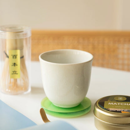 Stoneware Chawan Bardak - İnci Beyaz