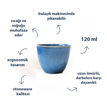Stoneware Espresso Chawan - Sayfi Mavi
