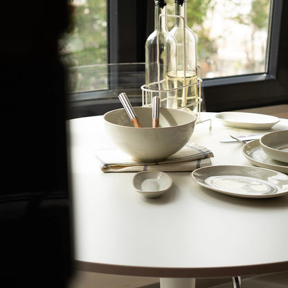 Stoneware Derin Kase - İnci Beyaz
