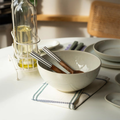 Stoneware Derin Kase - İnci Beyaz