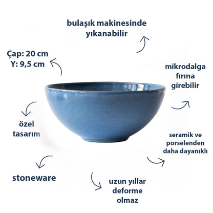 Stoneware Derin Kase - Sayfi Mavi