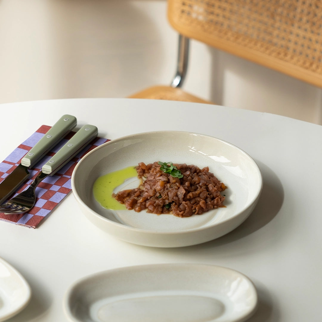 Stoneware Derin Tabak - İnci Beyaz