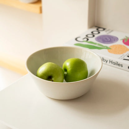 Stoneware Derin Bowl - İnci Beyaz