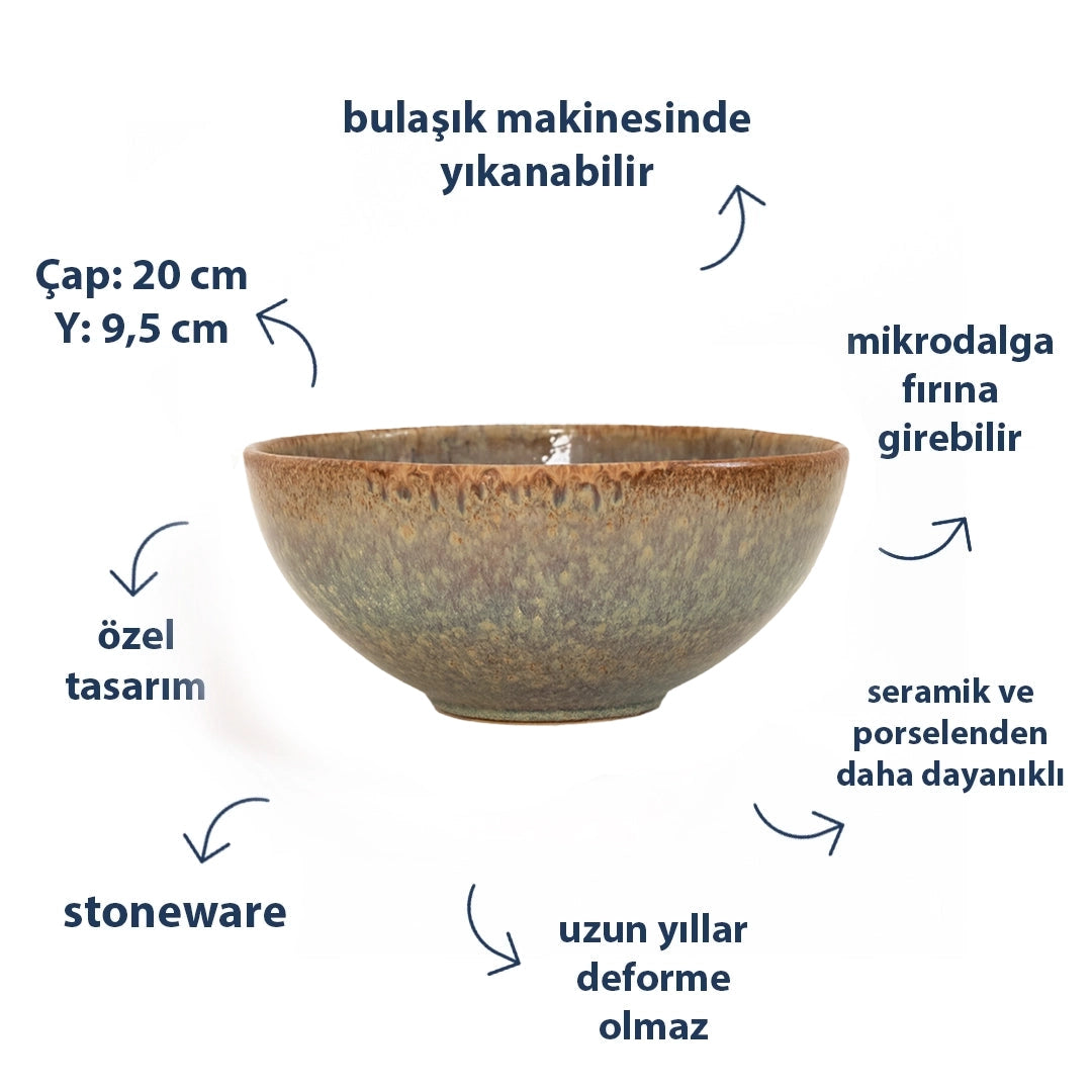 Stoneware Derin Kase - Müdavim Yeşil