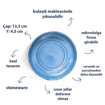 Stoneware Derin Tabak - Sayfi Mavi