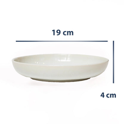 Stoneware Derin Tabak - İnci Beyaz
