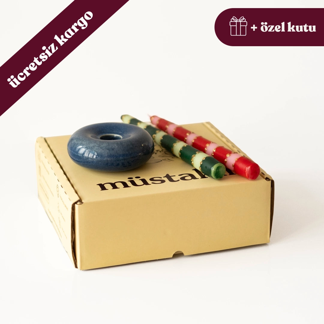 Donut Şamdan + Çizgili 2&