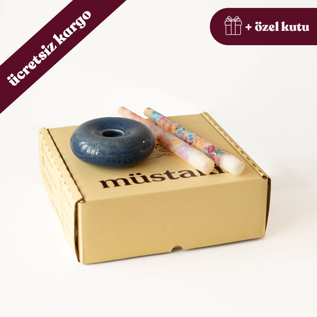 Donut Şamdan + Çizimli 2&