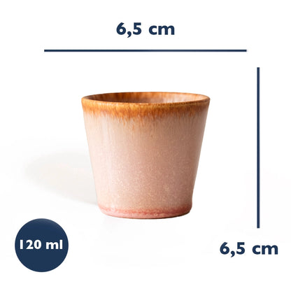 Stoneware Espresso Bardağı - Gonca Pembe