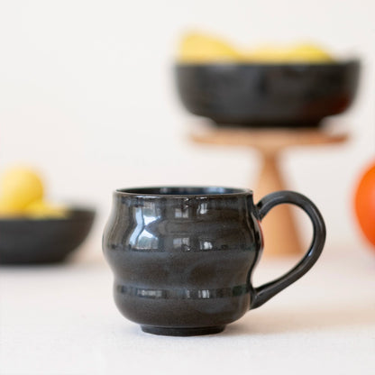 Stoneware Büyük Kupa - Sakin Gece