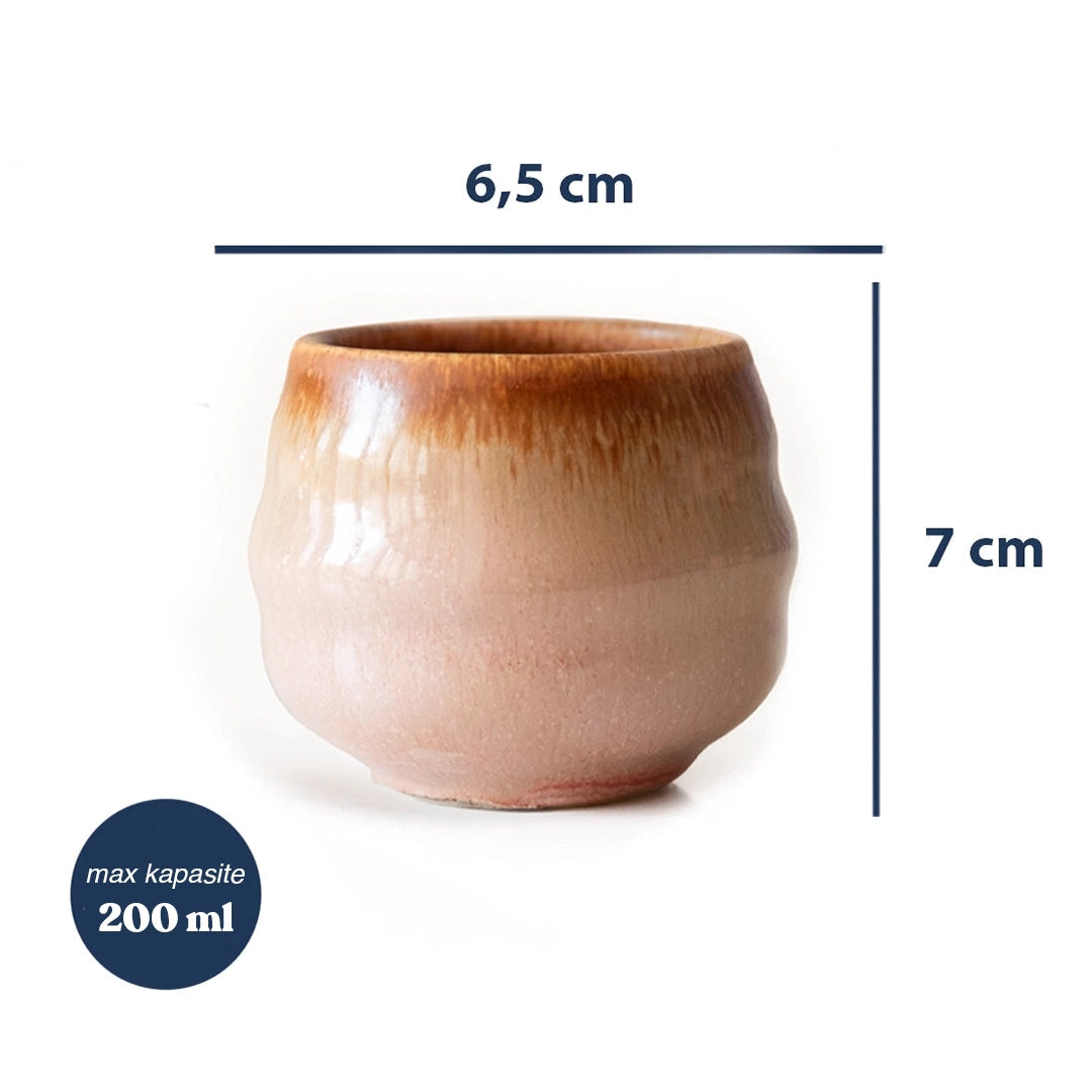 Stoneware Bardak - Gonca Pembe