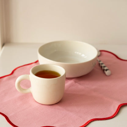 Kahvaltı Ritüeli: İnci Beyaz Bowl + Kupa