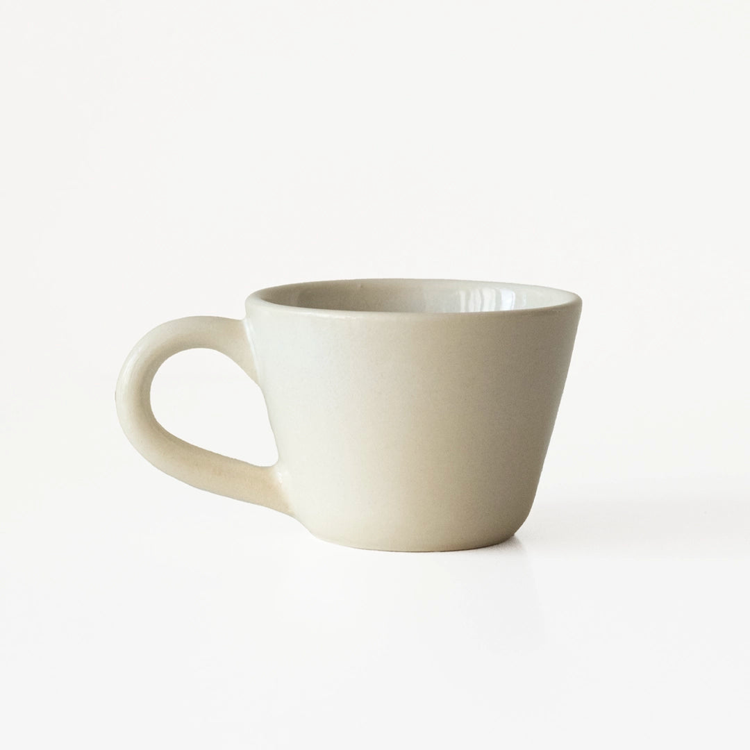 Stoneware Küçük Boy Kupa - İnci Beyaz