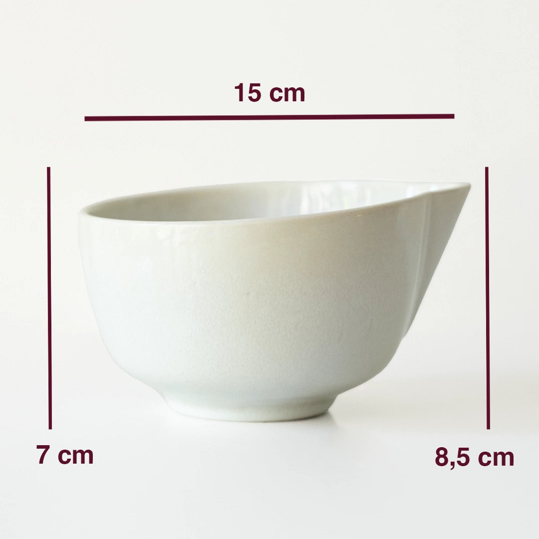 Stoneware Matcha Kasesi - İnci Beyaz