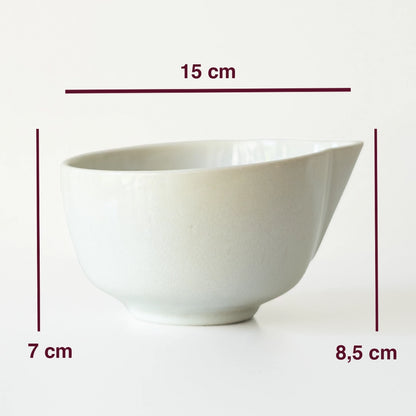Stoneware Matcha Kasesi - İnci Beyaz