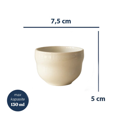 Stoneware Cortado Bardak - İnci Beyaz