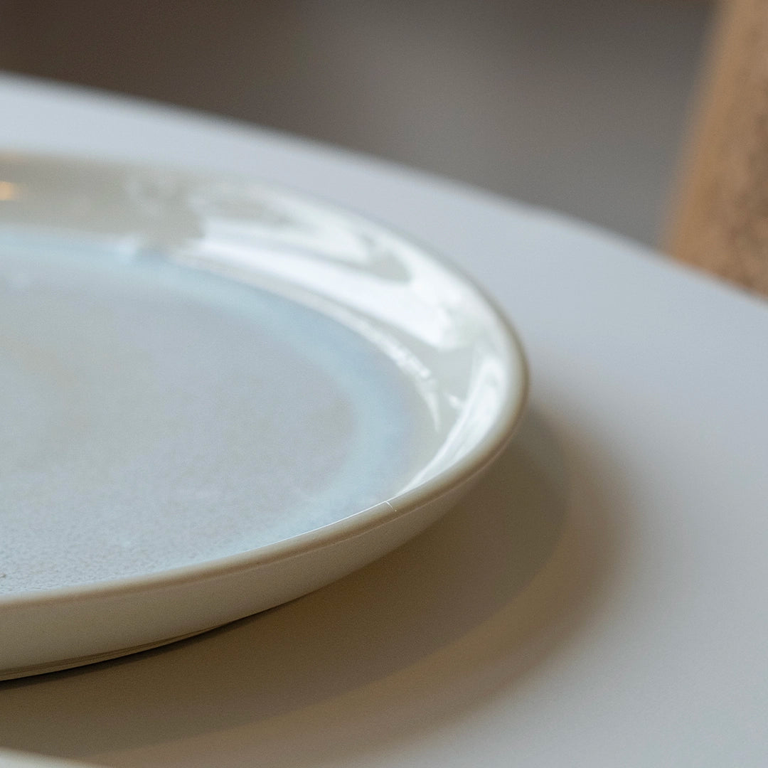 Stoneware Kahvaltı Tabağı - İnci Beyaz