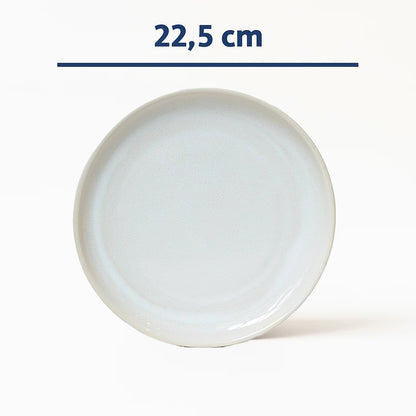 Stoneware Kahvaltı Tabağı - İnci Beyaz
